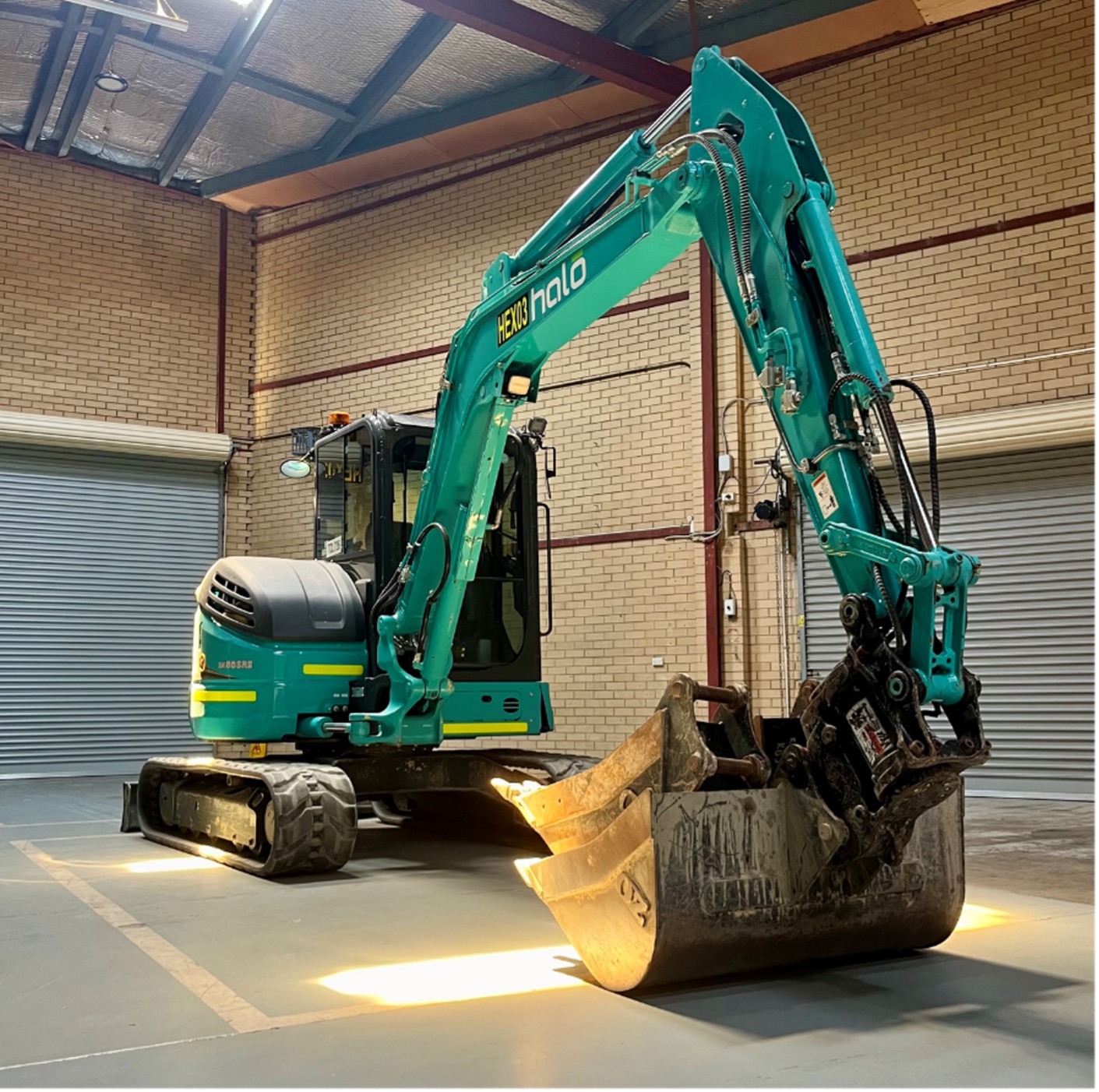 Halo Civil Innovation Height and Slew Kobelco SK55SR 5t excavator
